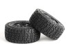 PR-Racing 1/10 SCT-P006M SC like real tire Dirt (Soft) + orange Inserts + black Wheel (2)