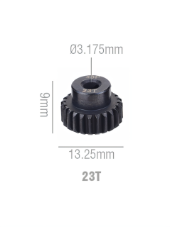 Шестерня стальная Pinion gear 23T 48P для вала 3.17mm